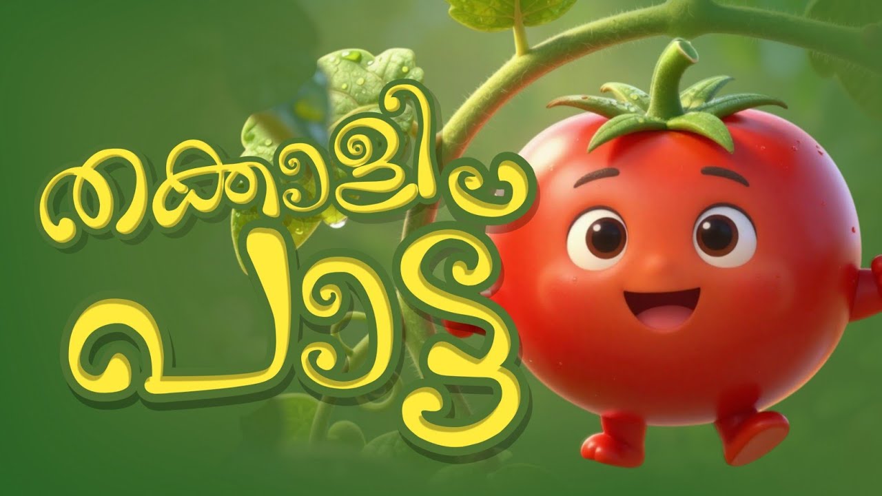 തക്കാളി തക്കാളി 🍅 | Cute Malayalam Kids Song | Tomato Song #CuteKidsSong#TomatoSong #KidsFun#aisong