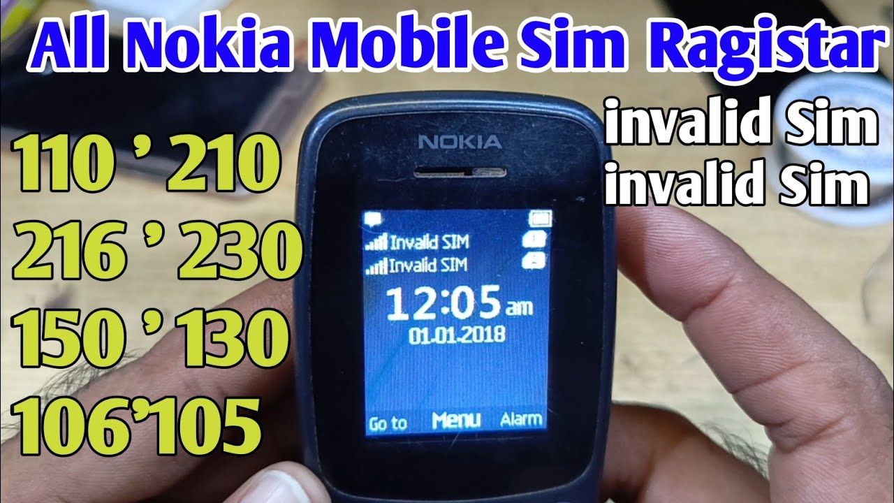All Nokia invalid sim problem.Sim Ragirset Solution New imei change code 2026