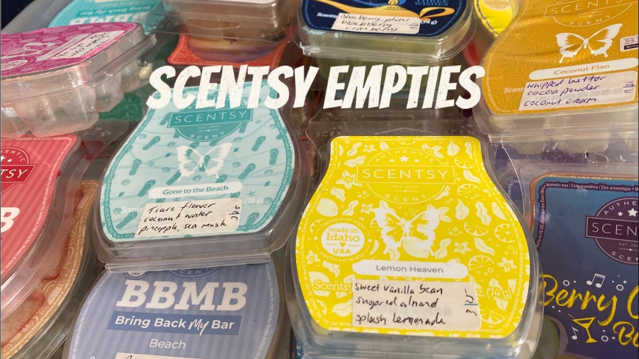 Scentsy wax empties and what I’ve been warming