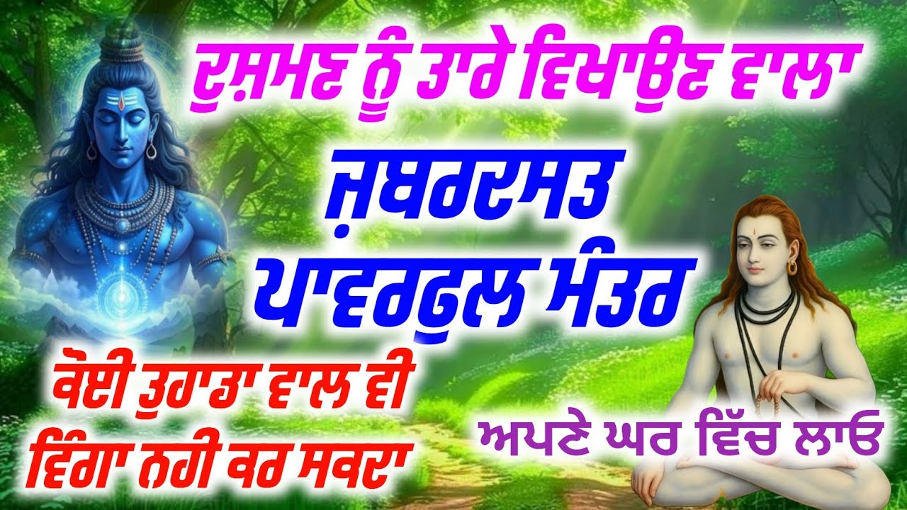 ਦੁਸ਼ਮਣ ਨੂੰ ਤਾਰੇ ਵਿਖਾਉਣ ਵਾਲਾ ਜ਼ਬਰਦਸਤ ਪਾਵਰਫੁੱਲ ਮੰਤਰ ਆਪਣੇ ਘਰ ਵਿੱਚ ਲਾਓ,