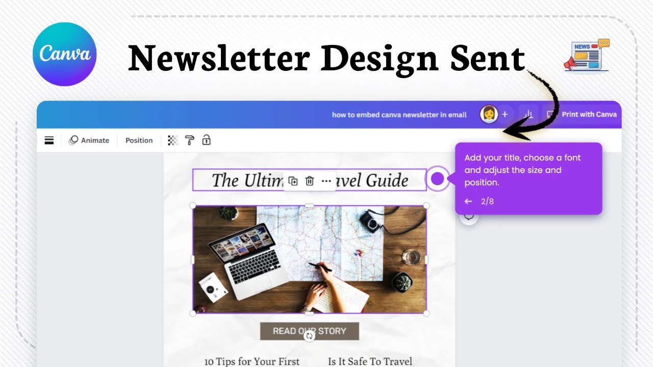 How to send email newsletter from canva (Design Sent)