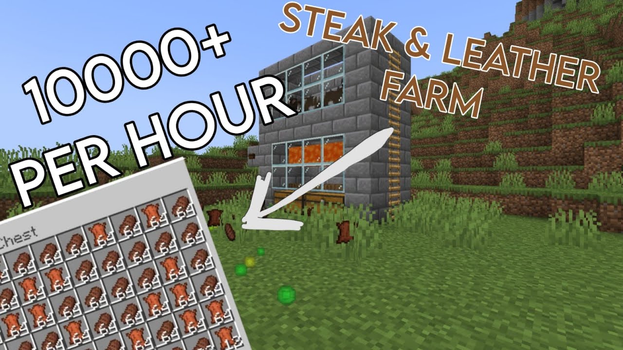 Super Simple AUTO Cow Farm for Minecraft 1.21+ (Steak & Leather Farm)