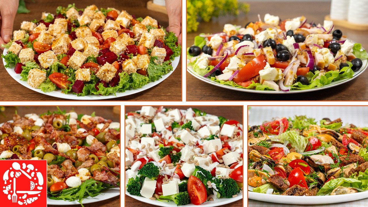 5 быстрых салатов БЕЗ МАЙОНЕЗА! Идеально на Рождество и Новый год 🎄✨