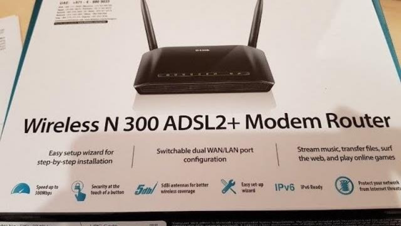 unboxing & review D-link DSL-2740U  فتح و مراجعة روتر