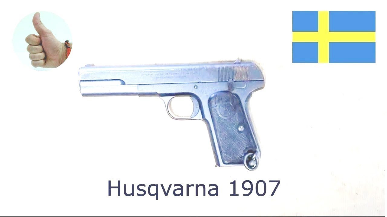 Husqvarna 1907 (Type 1, early model), 9 mm Browning Long (9x20 mmSR)