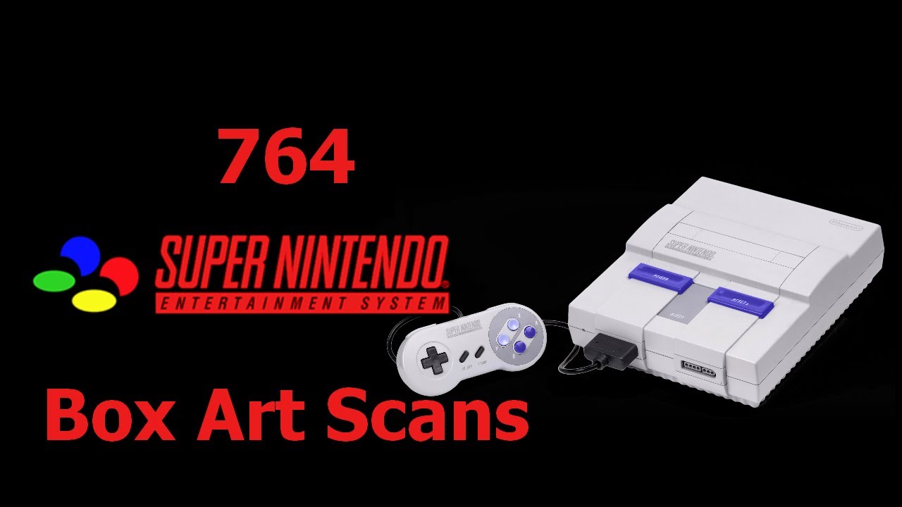 764 Super Nintendo Box Art Scans