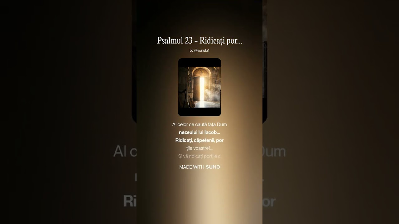 Psalmul 23 - Ridicați porțile (Imn de Slavă și Biruință) | Cor Bizantin