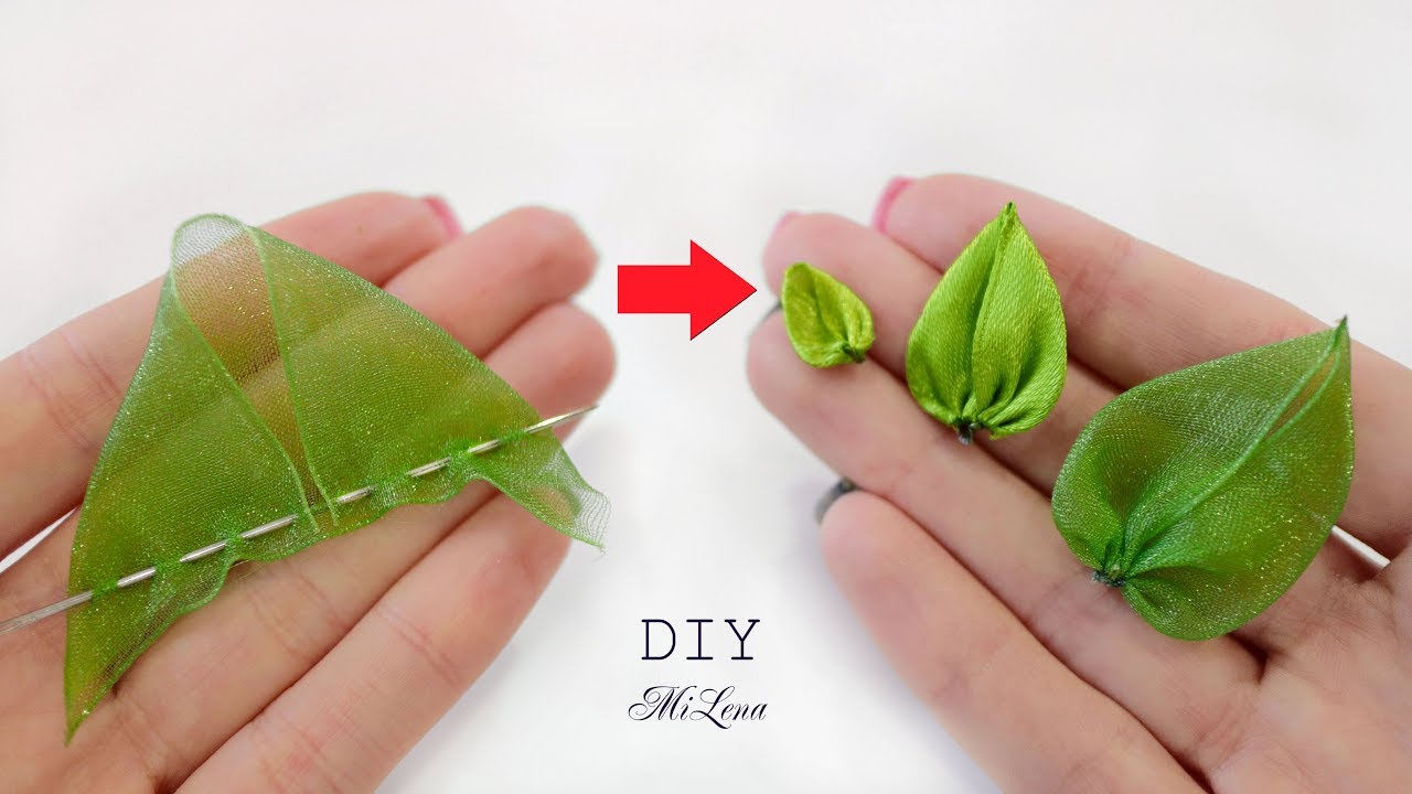 ☘ ЛИСТИКИ НА ИГОЛКЕ ☘ СУПЕР-БЫСТРО И ПРОСТО ☘ Leaf with a needle