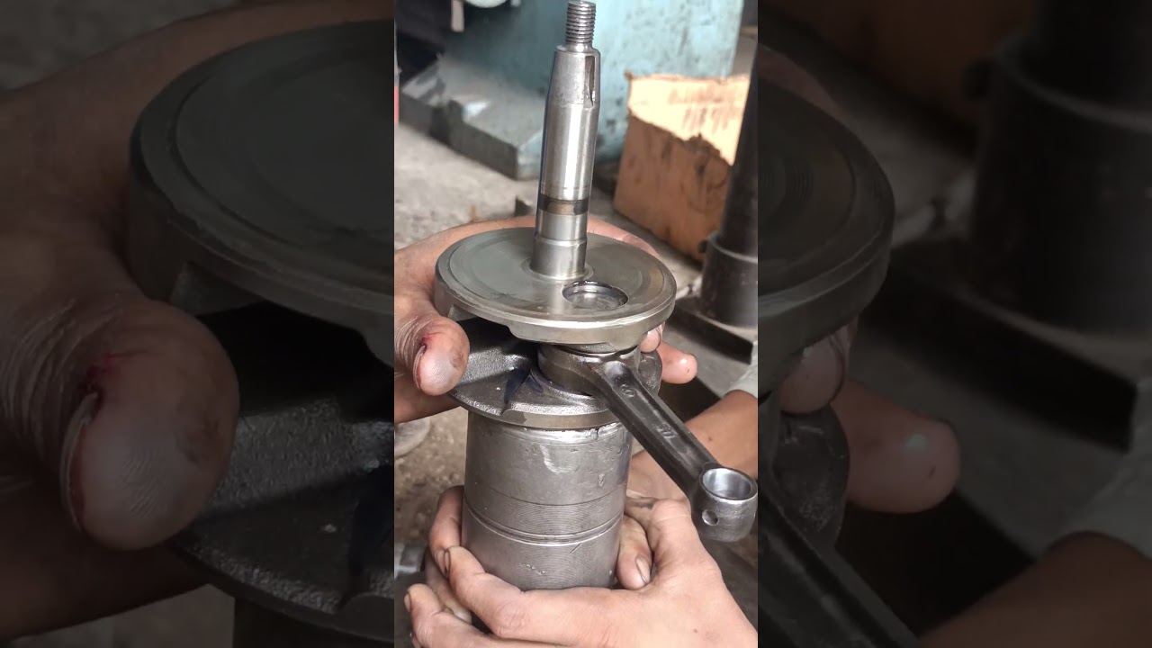 Motorcycle engine connecting rod hammer fitting without mechine simple method #shortsfeed #machine