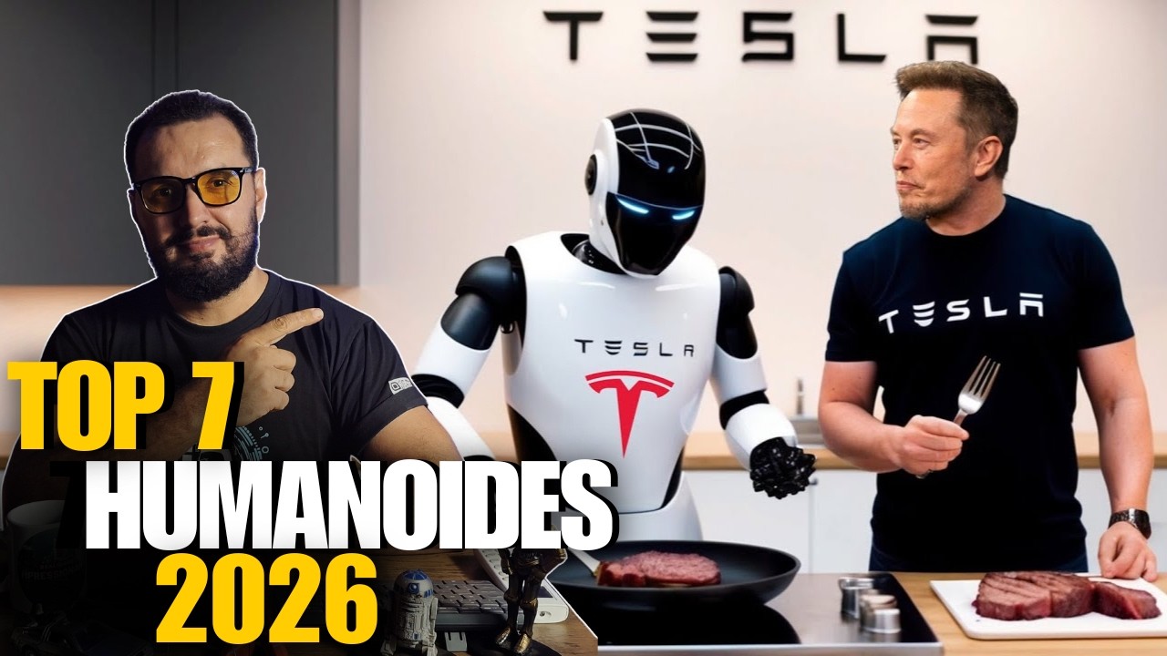 OS 7 HUMANOIDES MAIS PROMISSORES — E PERIGOSOS — DE 2026