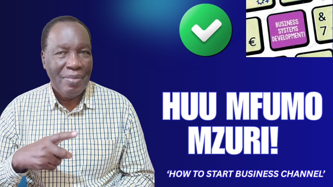 Jinsi ya kutengeneza mfumo wa kuendesha biashara!