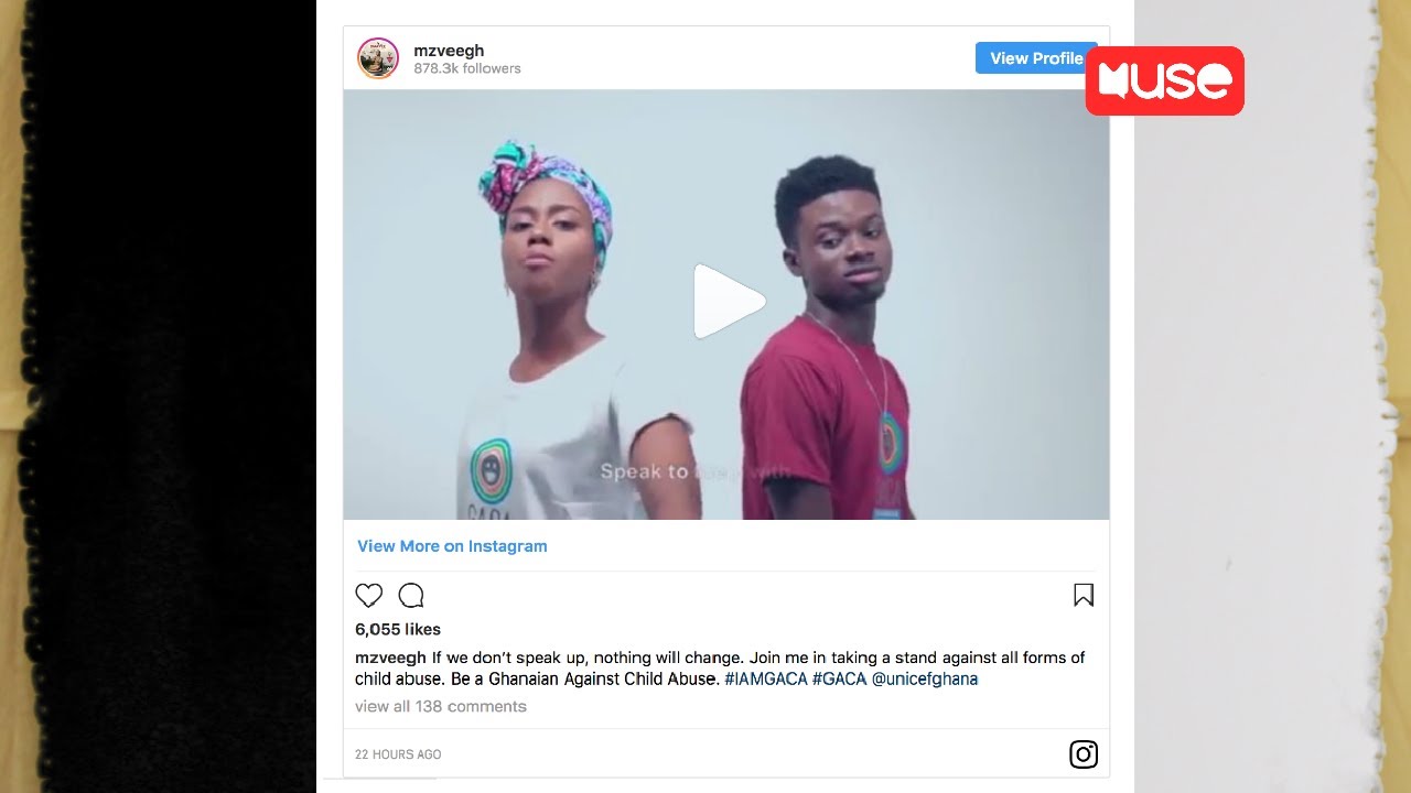 Let us take a stand against child abuse &ndash; MzVee.