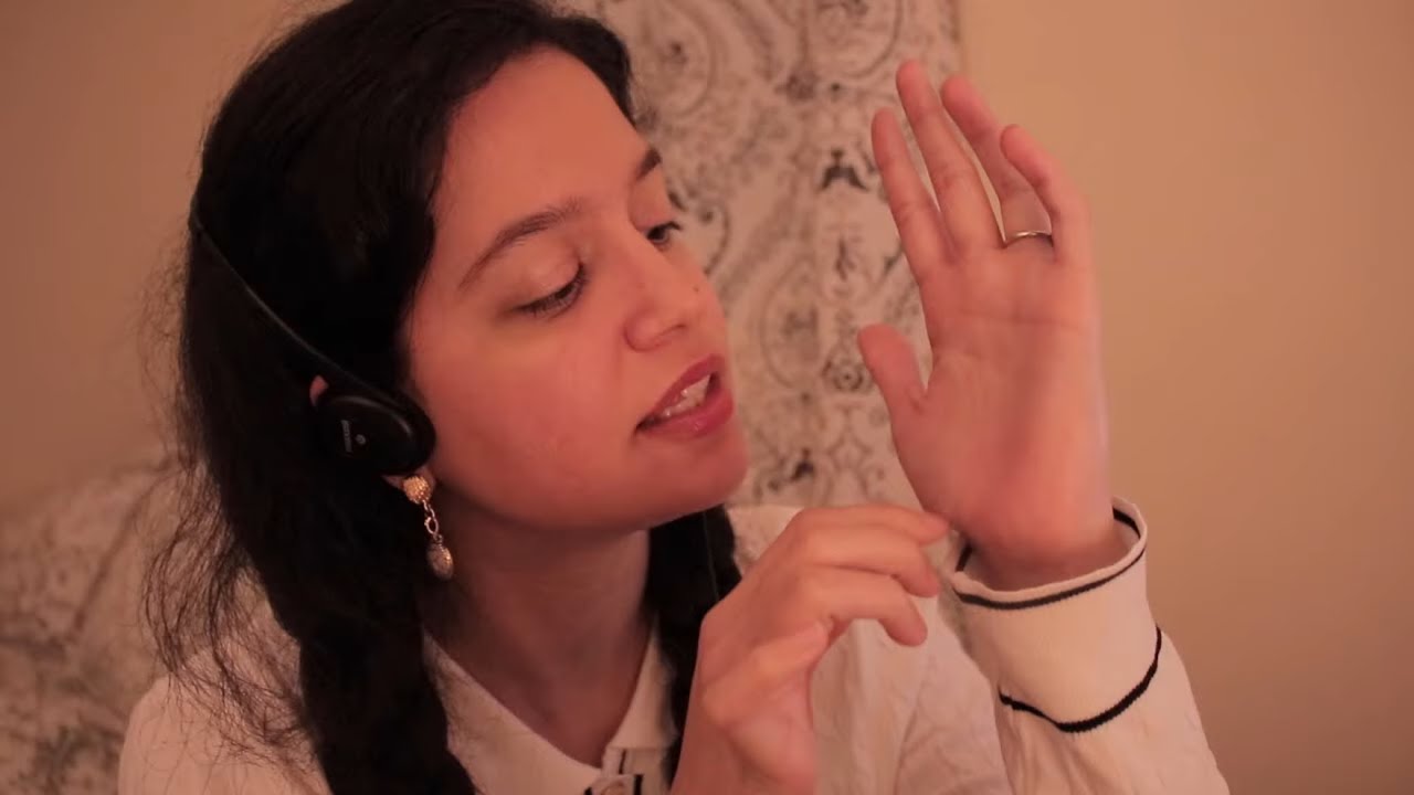 asmr palm reading