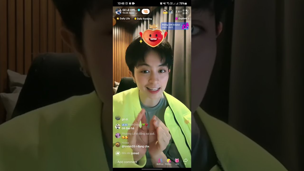 [10.19.23] Gil Le live on tiktok (part 1)