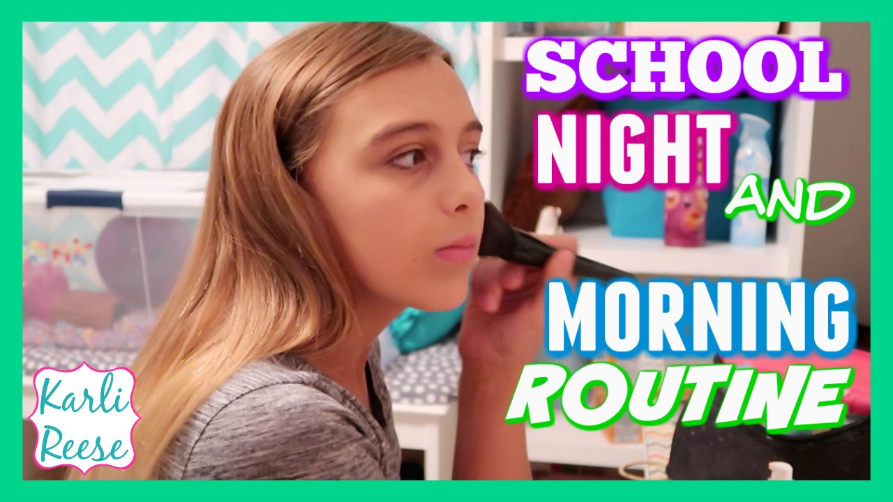 MORNING and NIGHT ROUTINE FOR SCHOOL