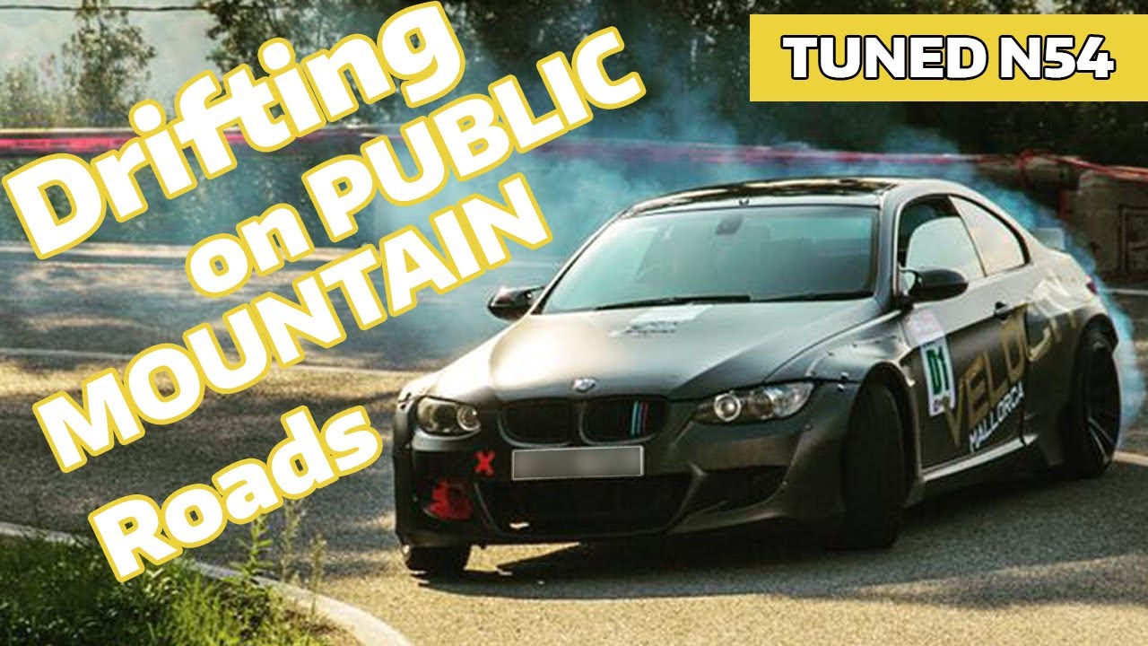 Sending A BMW E92 N54 335i up a Public Mountain road ! ''Drifting''