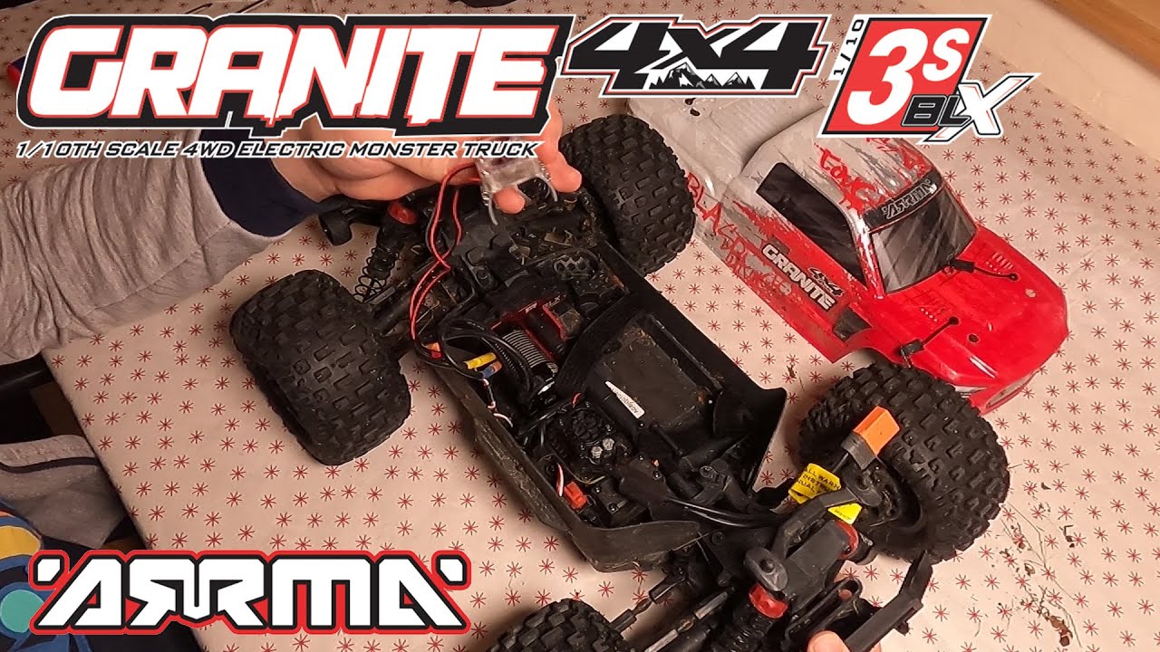 ARRMA Granite BLX V3 : accès bloc moteur / changement moteur et réglage