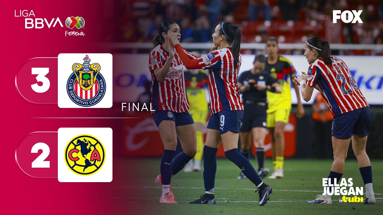 CHIVAS 3-2 AMÉRICA | RESUMEN Y GOLES | LIGA MX FEMENIL | CLAUSURA 2026 | JORNADA 10