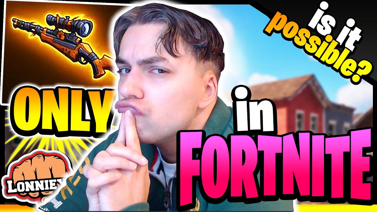 Can I WIN Fortnite with a SNIPER RIFLE ONLY?! - Realm Royale Sniper King CHALLENGE