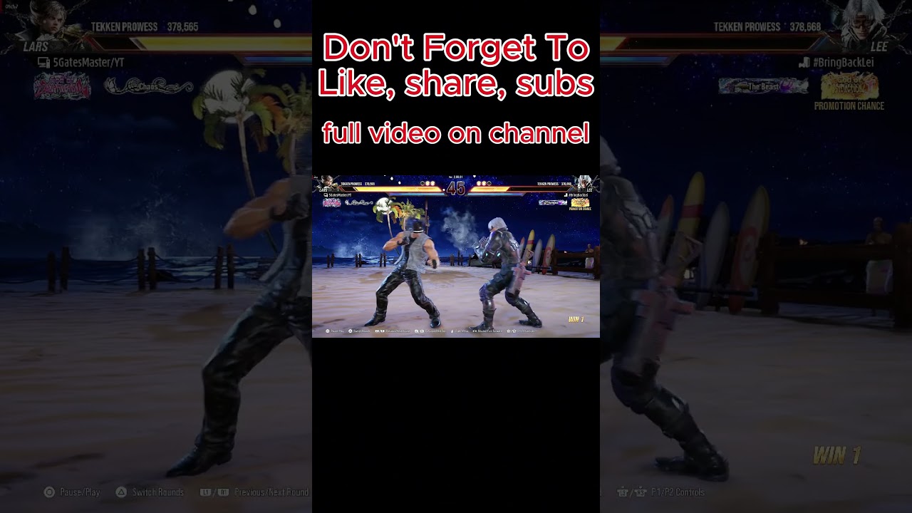 GOD 1 LEE Good Enough To Defeat ME Tekken 8 Lars