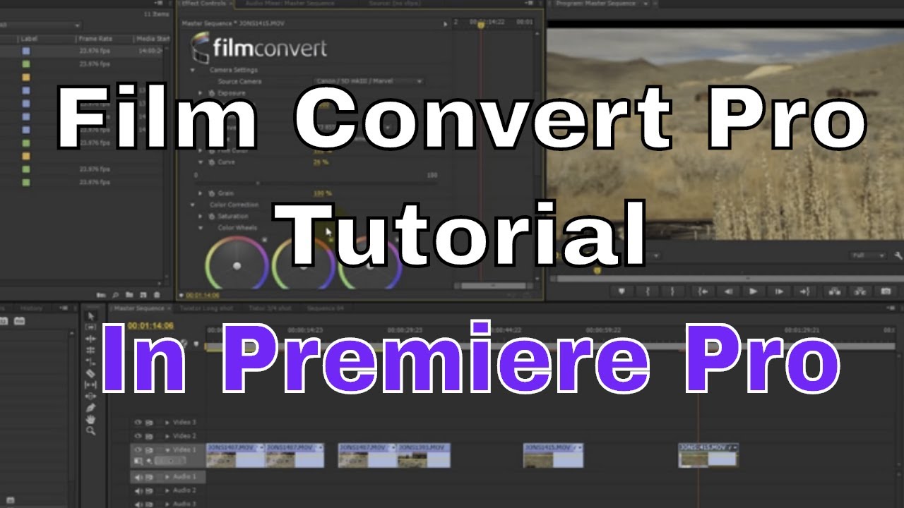 Film Convert Pro Tutorial Premiere Pro