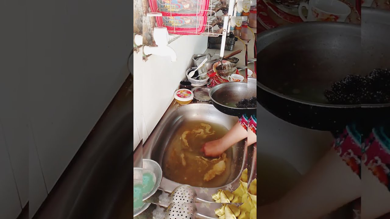 Dishwashing ASMR for Sleep | Real Water Sounds | Relaxing Kitchen Cleaning
