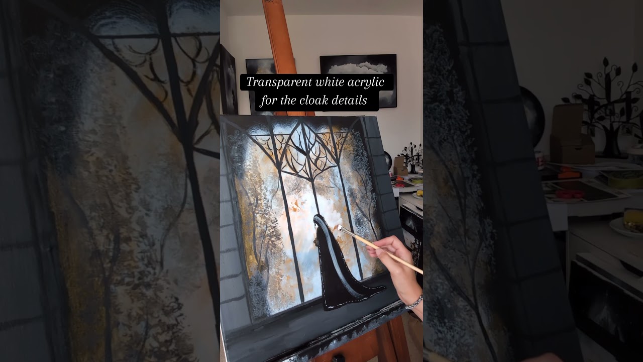 Acrylic fantasy painting #art #acrylicpainting #painting #fantasyart #fantasyartist #painter