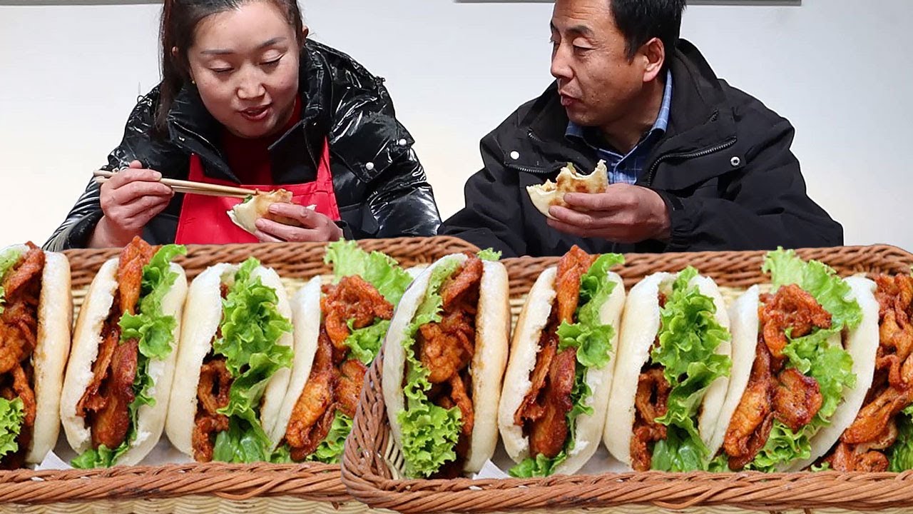 超好吃的里脊肉夹饼制作过程，饼香肉嫩口感细腻软糯，学会孩子都喜欢！【陕北改艳】