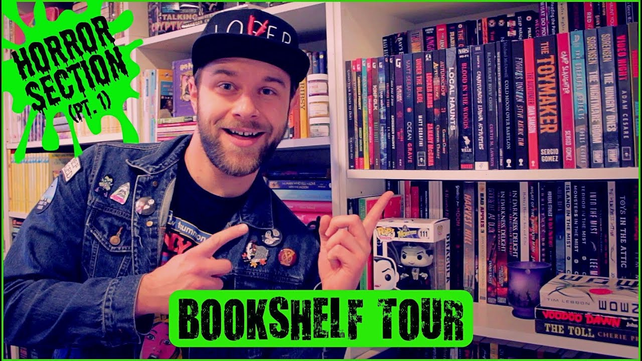 HORROR BOOKSHELF TOUR (Pt. 1) | New Horror, Indie Horror, Vintage Books