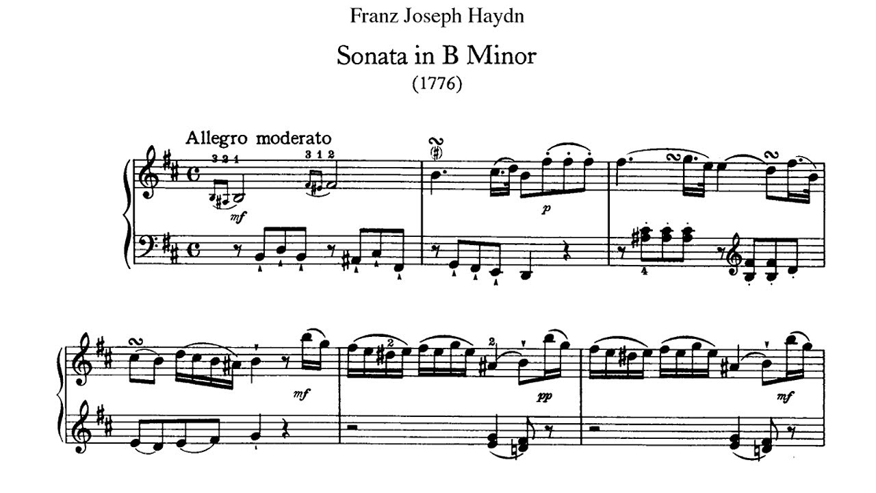 Haydn: Sonata in B Minor Hob. XVI:32 - Martin Galling, 1959 - VOX SVBX 576