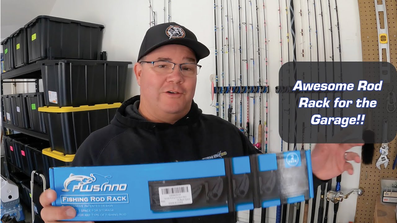 Awesome Fishing Rod Rack for Garage - Plusinno Rod Rack