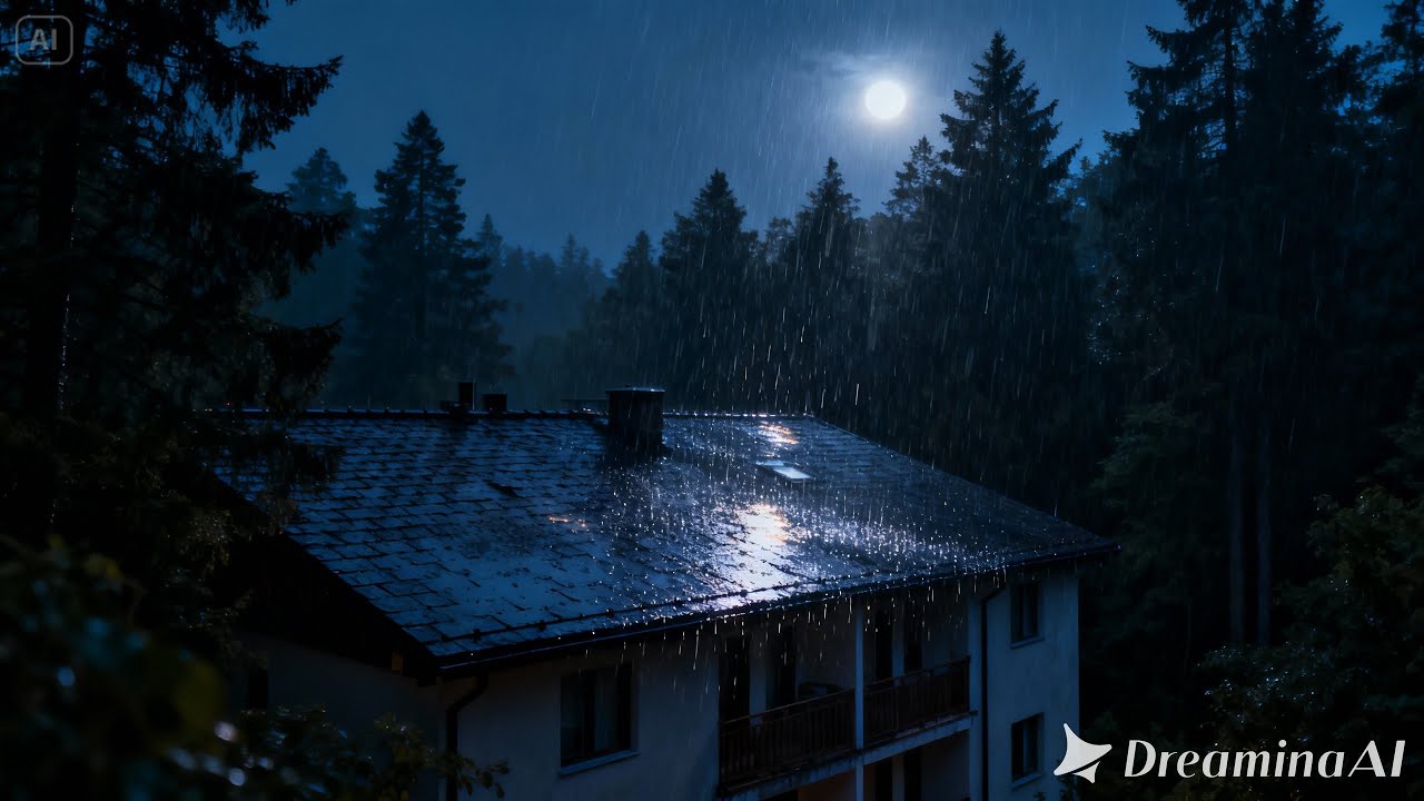 🌧️ Gentle Night Rain on a Quiet House | Deep Sleep & Relaxation