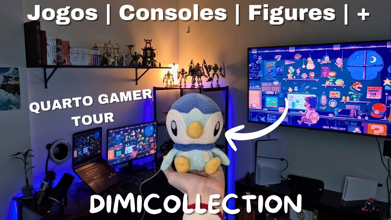 TOUR pelo meu QUARTO GAMER de 2025! - DIMICOLLECTION
