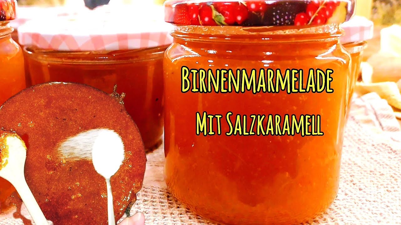 🍐Birnenmarmelade mit Salzkaramell, eine salzig-süße Leckerei • Einfach, schnell und Lecker