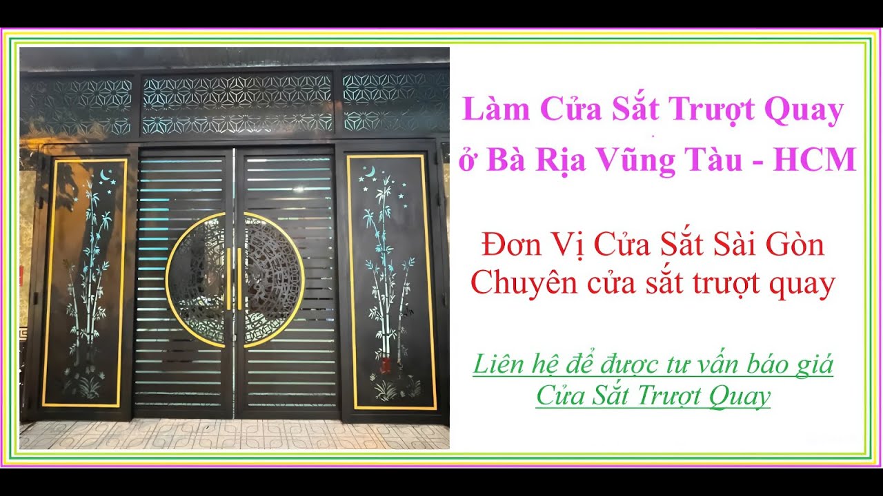 Làm cửa sắt trượt quay ở Bà Rịa Vũng Tàu, Làm cửa sắt trượt quay ở Bà Rịa Vũng Tàu _ Hồ Chí Minh