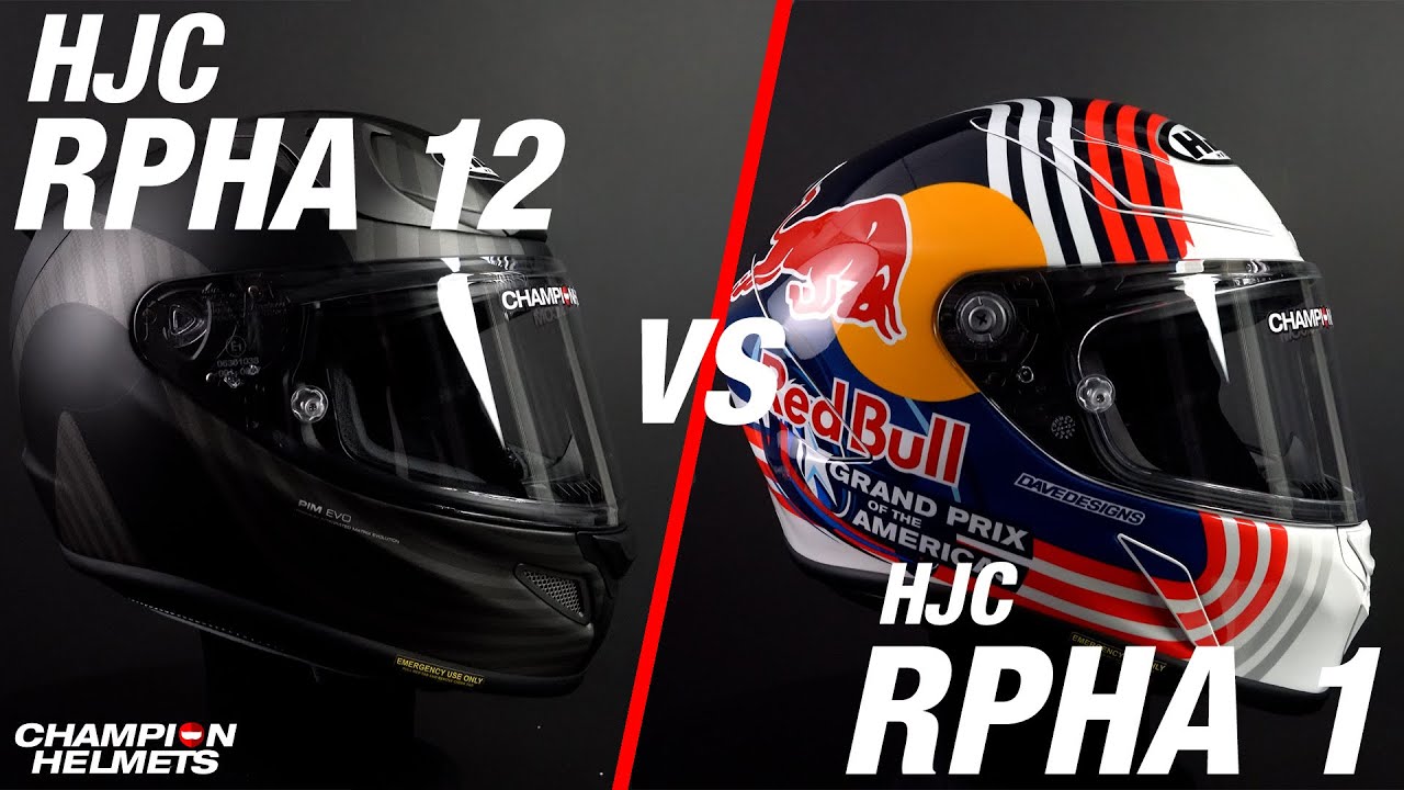 HJC RPHA 12 против HJC RPHA 1 - ChampionHelmets.com