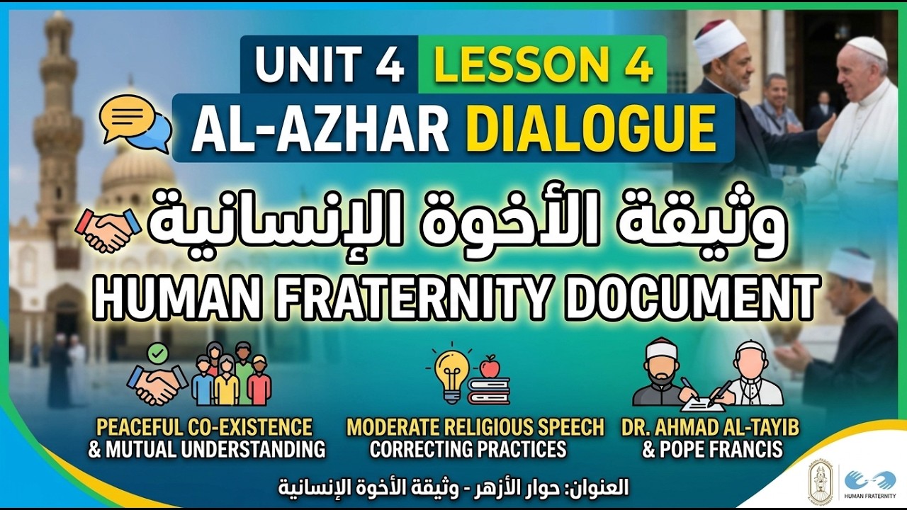 unit 4 lesson 4 Al-Azhar Dialogue الدرس الرابع الوحدة الرابعة (ومضة من الوحي) الصف الثاني الثانوي