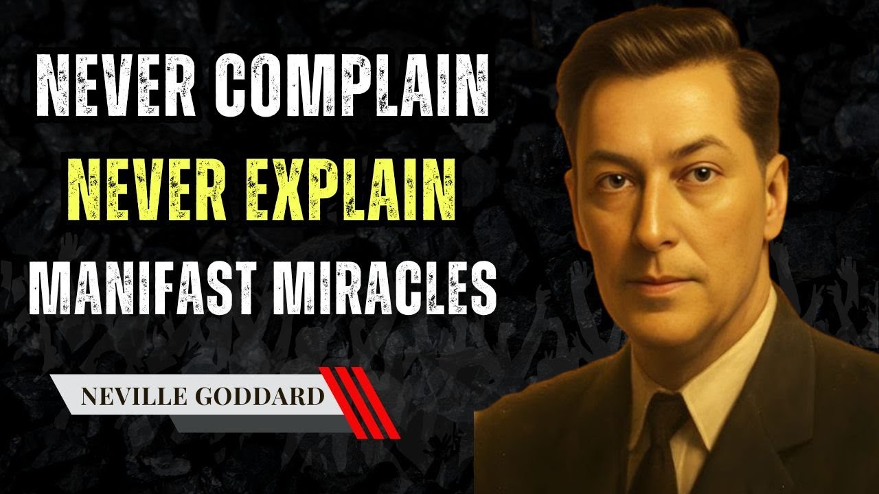 Never Complain Never Explain Manifest Miracles - Neville Goddard Motivation