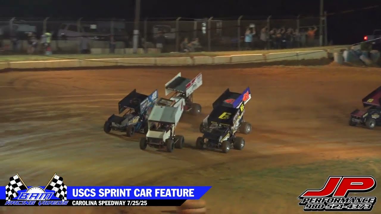 Обзор гоночных автомобилей USCS Sprint Car — Carolina Speedway, 25 июля 2025 г.