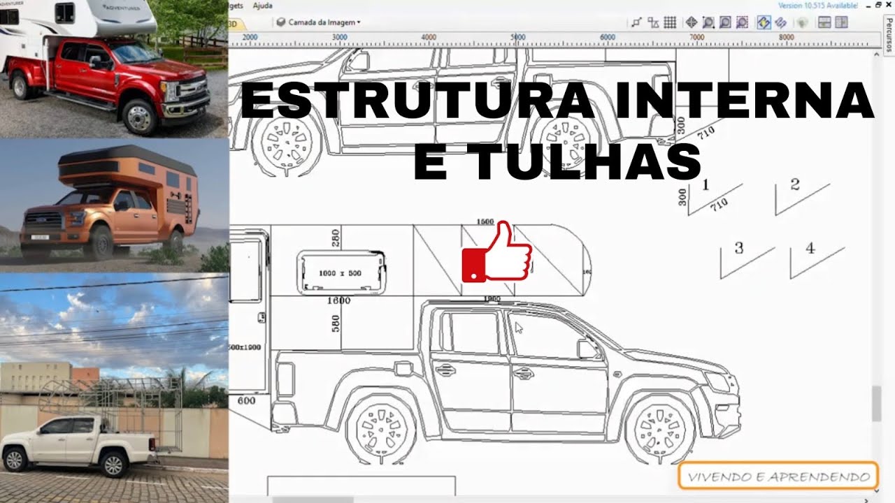 Camper 08 - Estrutura Interna e Tulhas - Motorhome Artesanal - Faça Você Mesmo.