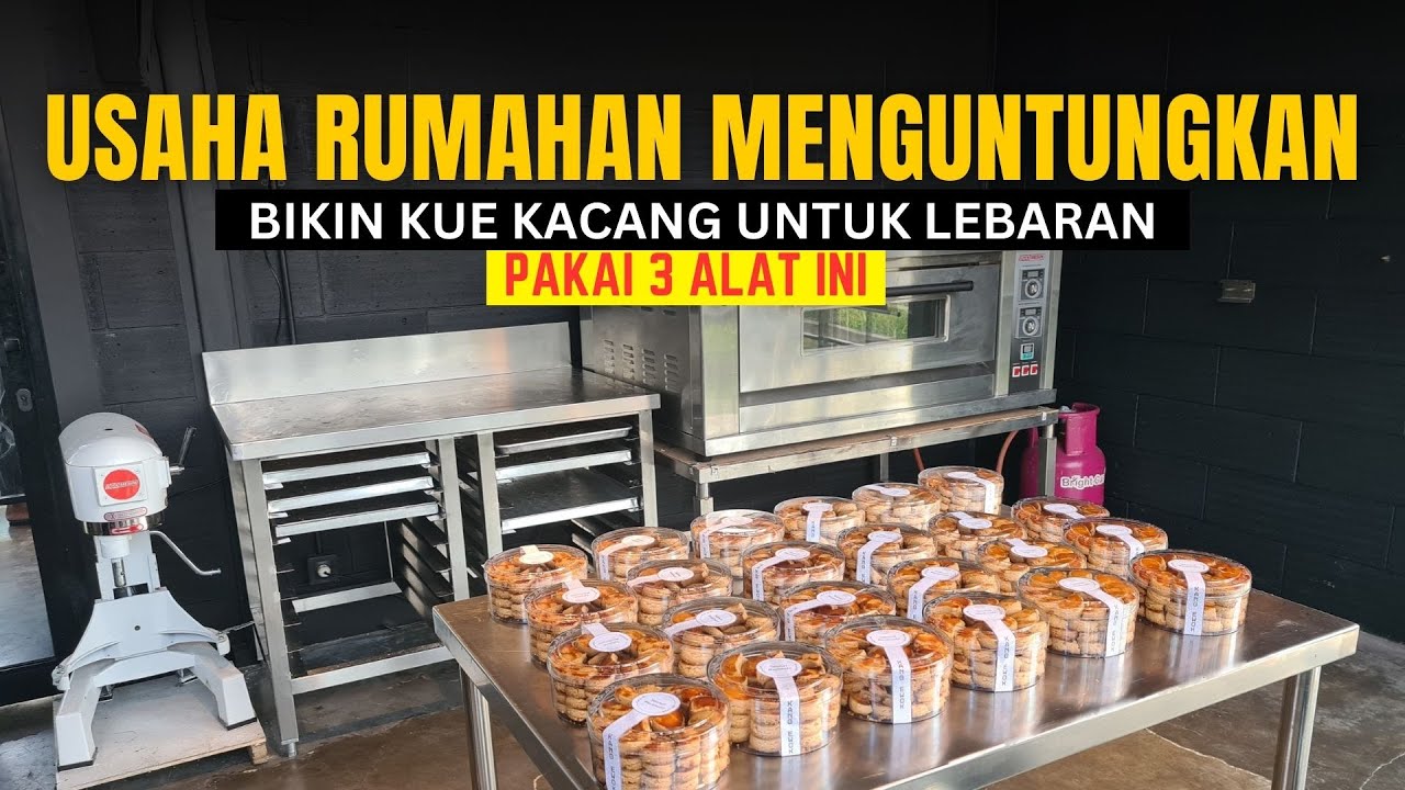 Masak Kue Kacang Untuk Ramadhan & Lebaran Menggunakan Paket Usaha Bakery Pemula Baru Mulai
