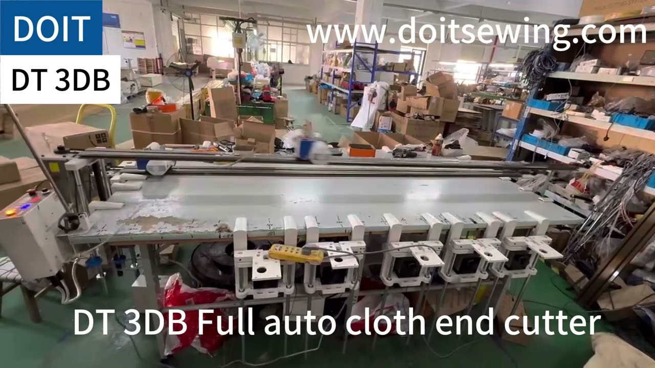 See How DT 3DB Full auto cloth end cutter working