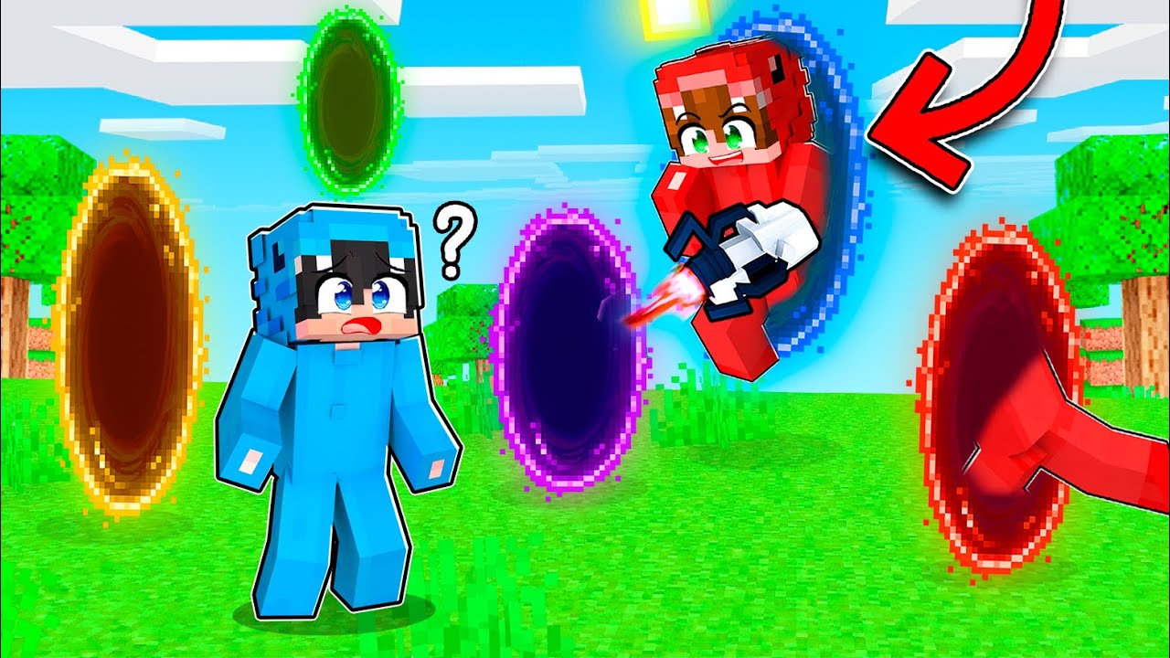 Hice Trampa con Portales en el Escondite en Minecraft!