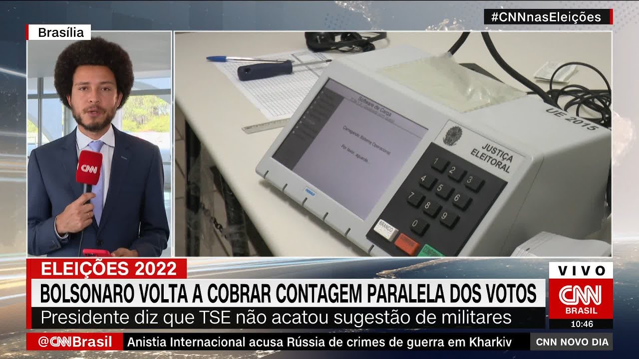 Bolsonaro volta a cobrar contagem paralela dos votos | NOVO DIA