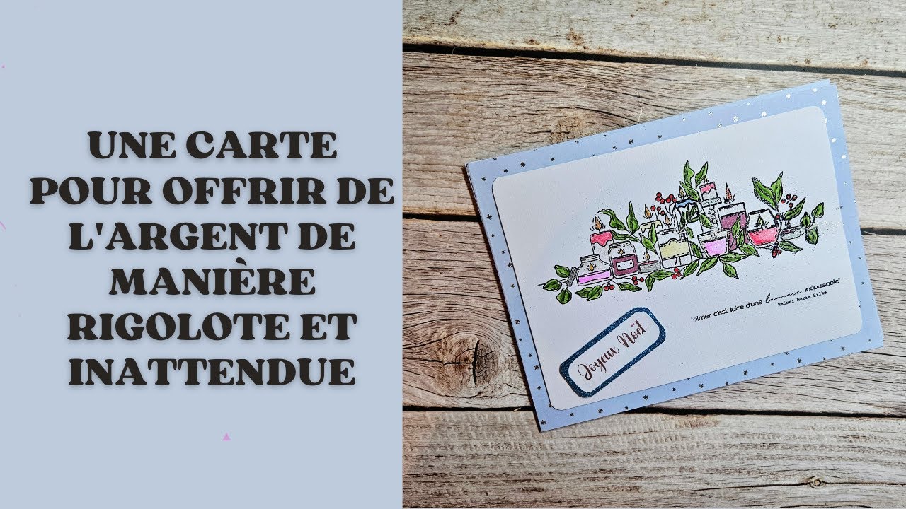 Une carte pour offrir de l'argent de manière rigolote et inattendue