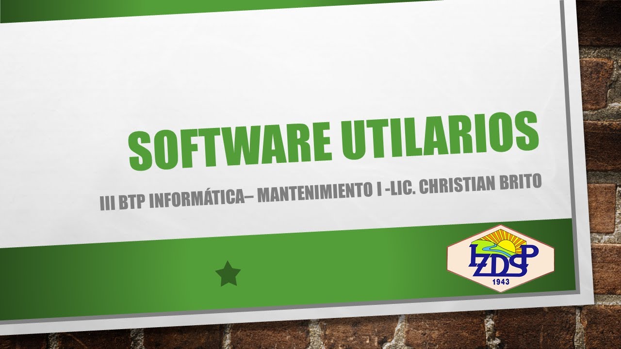 Software Utilitarios - III BTP Inform&aacute;tica