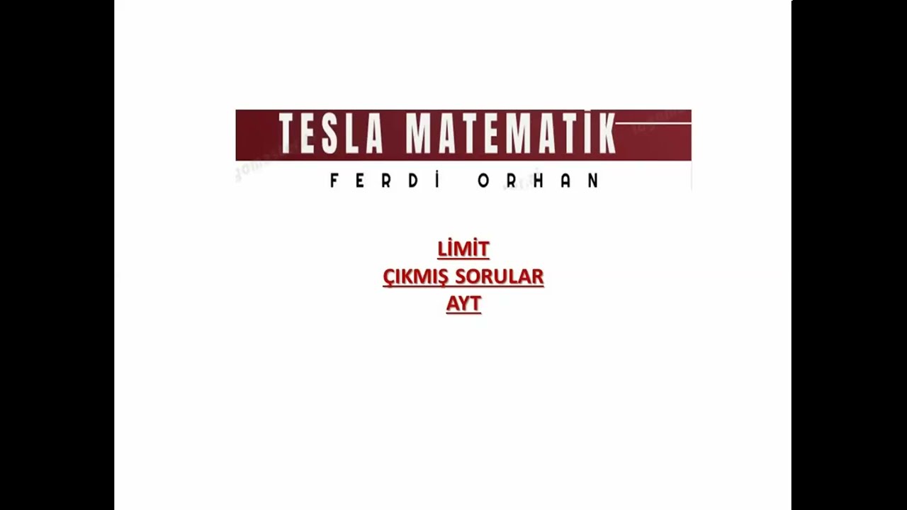 (2025) LİMİT VE SÜREKLİLİK ÇIKMIŞ SORULAR (AYT-TYT-MSÜ-DGS-KPSS LİSANS-ORTAÖĞRETİM-ÖNLİSANS)