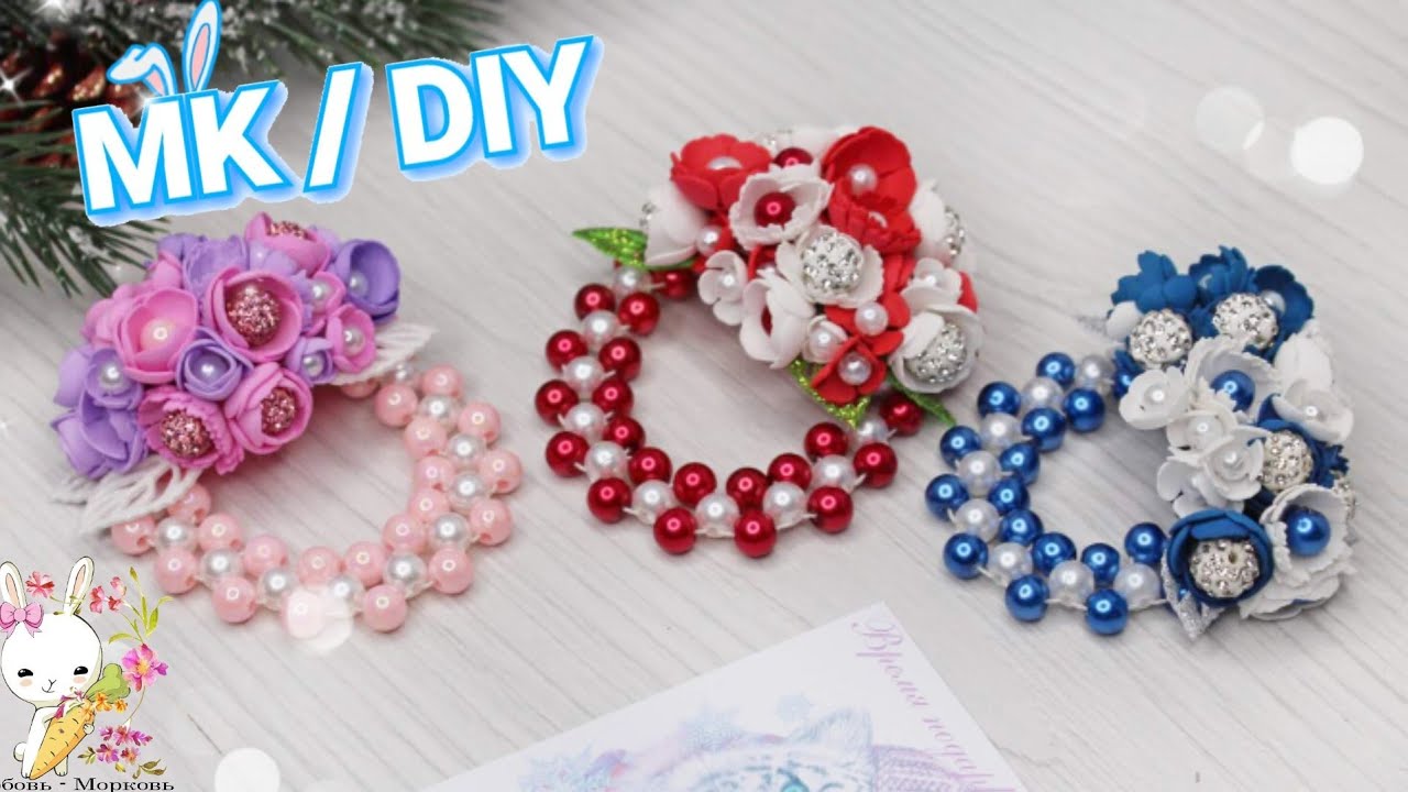 ИДЕЯ 🔥 Нарядное украшение на пучок. В каком цвете лучше? DIY BeаdPark.com
