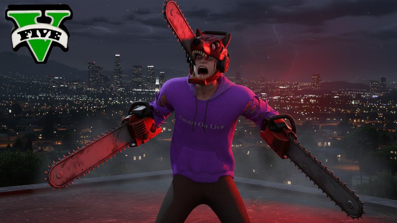 ကျွန်တော် Chainsaw Man ဖြစ်ခဲ့တယ် | I became Chainsaw Man in GTA V