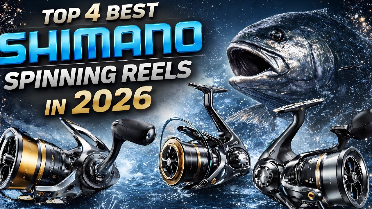 Топ-4 лучших спиннинговых катушек Shimano по мощности и производительности 2026 года